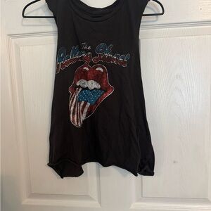 The Rolling Stones Kids Tee with Red and Blue Graphic
